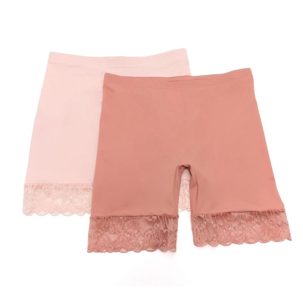 Breezies Women's Panties Sz L Make Your Selection: Slip Short Lace Pink